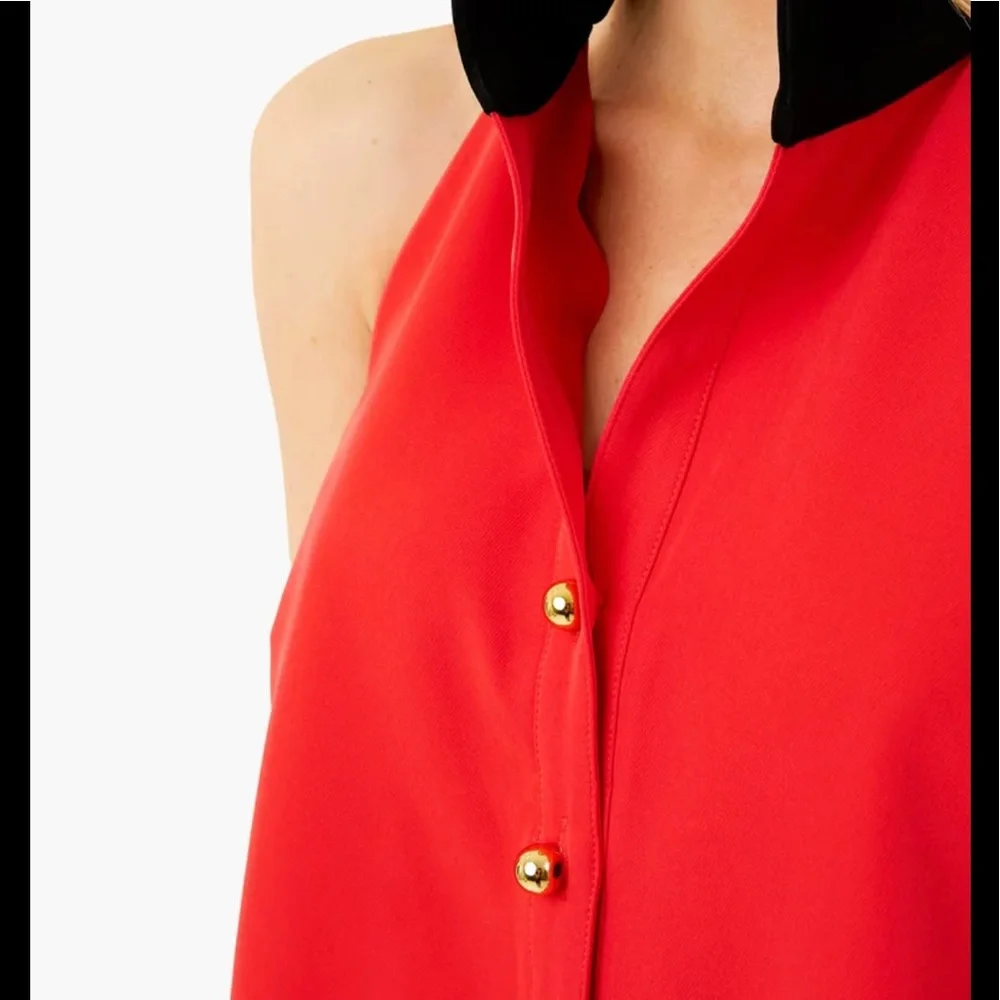 NWOT ❣️ Red Jagger Halter Top XS - Picture 7 of 11